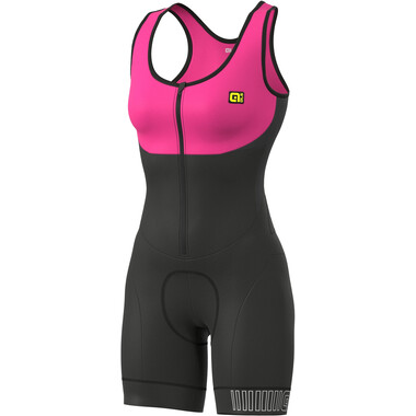 ALE CYCLING SOLID CLASSICO RL 2.0 Women's Sleeveless Skinsuit Black/Pink 2023 0
